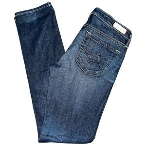 AG Denim Women’s Size 26 Dark Blue Wash Stilt Cigarette Jeans